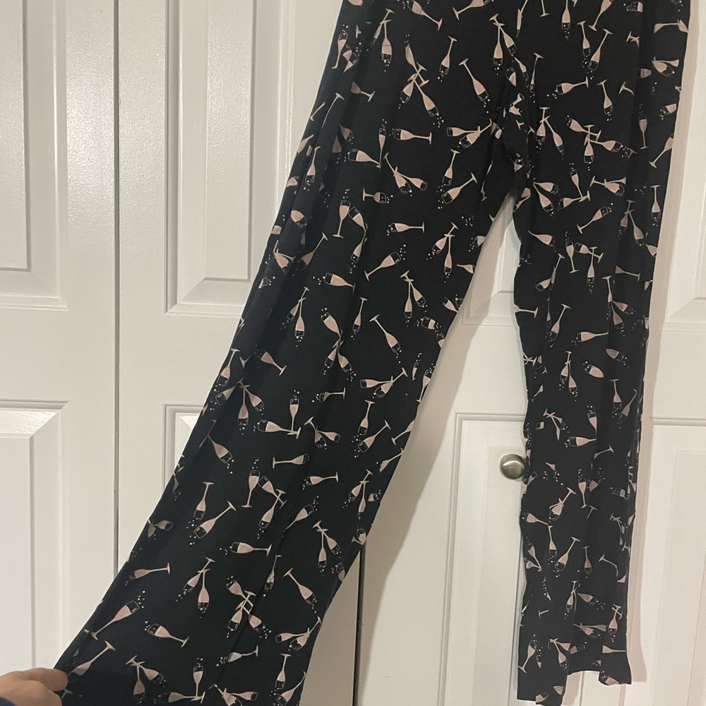 SOMA Large Lounging Pants-Champagne Glasses-New Year’s